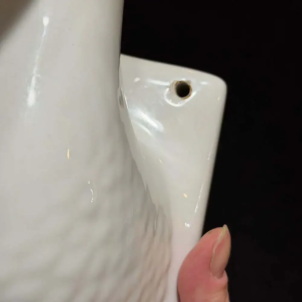 Vintage Marsh Industries Ceramic Duck Head Wall Mount Towel Apron Holder